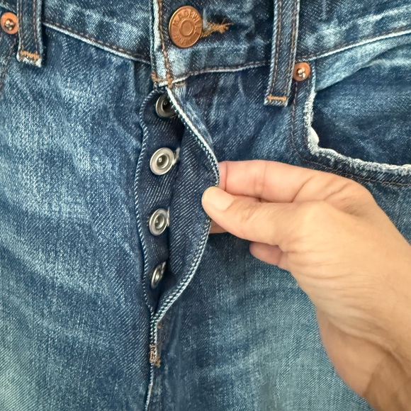 Madewell Low-Slung Baggy Button Fly Wide Leg Jeans NWOT - Picture 4 of 8
